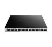 Conmutador gestionado D-Link DGS-1210-52MP Smart [48x Gigabit Ethernet PoE+, 4x GbE/SFP Combo]