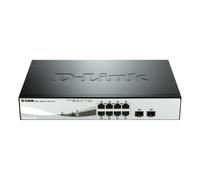 Conmutador gestionado inteligente D-Link DGS-1210-08P 8 puertos Gigabit Ethernet (8 con PoE, máx. 45 W), 2 puertos SFP