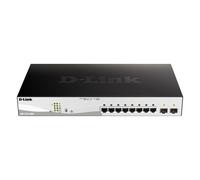 Conmutador gestionado inteligente D-Link DGS-1210-10MP 8 Gigabit Ethernet (8 PoE+, máx. 130 W), 2x SFP