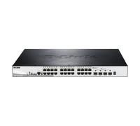 Conmutador gestionado inteligente D-Link DGS-1510-28XMP [24 puertos Gigabit Ethernet PoE+, 370 W, 4 puertos SFP+ de 10 Gbit/s]