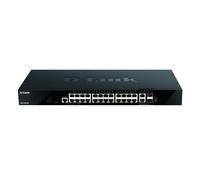 Conmutador gestionado inteligente D-Link DGS-1520-28 [24 Gigabit y 2 Ethernet de 10 Gbit/s, 2 SFP+ de 10 Gbit/s]