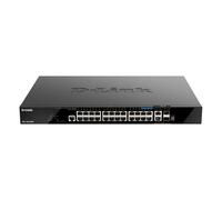 D-Link DGS-1520-28MP switch Gestionado L3 Gigabit Ethernet (10/100/1000) Energía sobre Ethernet (PoE) 1U Negro