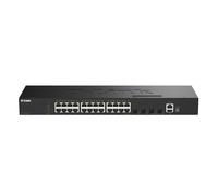 Conmutador gestionado inteligente D-Link DGS-1530-28 24 Gigabit Ethernet, 4 SFP+ 10G, 1 USB 2.0, 1 puerto de consola