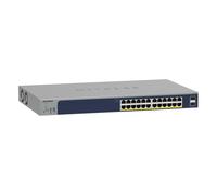 Conmutador gestionado inteligente NETGEAR GS724TP 24 puertos Gigabit Ethernet (24 con PoE+, máx. 190 W), 2 puertos SFP de 1 Gbit/s