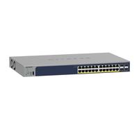 Conmutador gestionado inteligente NETGEAR GS728TP 24 puertos Gigabit Ethernet (24 con PoE+, máx. 190 W), 4 puertos SFP de 1 Gbit/s