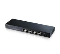 Conmutador gestionado inteligente Zyxel GS1900-24 V2 24 puertos Gigabit Ethernet, capa 2, montaje en rack, sin ventilador