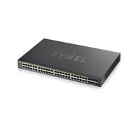 Conmutador gestionado inteligente Zyxel GS1920-48HP V2 44 Gigabit Ethernet y 4 GbE/SFP combinados (48 PoE+, máx. 375 vatios), 2 SFP+ de 10 Gbit/s
