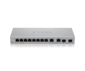 Conmutador gestionado inteligente Zyxel XGS1210-12 8 puertos Ethernet de 1 G, 2 puertos Ethernet de 2,5 G, 2 puertos SFP+ de 10 G
