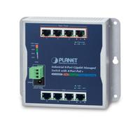 Conmutador Gestionado PLANET WGS-804HPT 8 Puertos Gigabit 4 PoE+ Pared