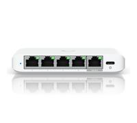 Conmutador gestionado Ubiquiti Flex Mini 2.5G 4 puertos Ethernet de 2,5 G, 1 puerto PoE de 2,5 GbE (para la alimentación eléctrica)