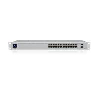 Ubiquiti UniFi 24-Port PoE Gestionado L2/L3 Gigabit Ethernet (10/100/1000) Energía sobre Ethernet (PoE) 1U Plata