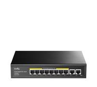 Conmutador Gigabit PoE+ - CUDY - GS1010PE - 10 Puertos - 120W - Estado del Dispositivo de Vigilancia