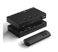 Conmutador HDMI 2.1 de 8K a 60Hz 3 en 1 salida, 40 Gbps Ultra HD 4K 120Hz, HDR10/Dolby Vision, 3D, soporta DTS-HD, Dolby TrueHD, compatible con PS5/4, Xbox, Nintendo Switch, Roku, Apple TV, Fire Stick