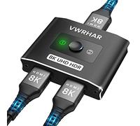 Conmutador HDMI 2.1 - Divisor y conmutador HDMI 8K - Ultra HD de alta velocidad de 48 Gbps - Soporta 8K a 60Hz y 4K a 144Hz - Compatible con Xbox, PS5, HDTV, proyectores y monitores