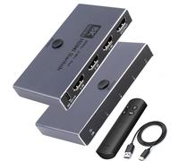Conmutador HDMI 3 en 1 salida 8K, 8K @60Hz 4K @240Hz HDMI 2.1 conmutador con control remoto, compatible con HDCP 2.3 Dolby Vision/Atmos VRR ALLM, compatible con PS5 Xbox Series X/S Nintendo Switch PC