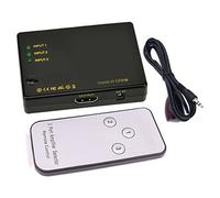 Conmutador HDMI, Admite hasta 3840X2160 Conmutador de Interfaz Multimedia 4K HD, Plug Play, Elegante y Compacto, Divisor de Interfaz Multimedia 4K HD para DVD, Decodificador, para PS3, PC, DV