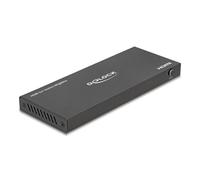 Conmutador HDMI DeLock 18657 8K 144 Hz 5 Entradas HDR USB C Metal Negro