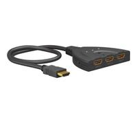Goobay 58488 - Divisor HDMI 3 en 1 out/4K a 60 Hz (2160 p), conmutador HDMI 2.0 para PS4, PS5, portátiles o monitores