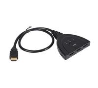 Conmutador HDMI Premium, divisor HDMI 4K, selector 3x1 con control manual, transferencia de señal rápida y resolución 4K para sistemas de