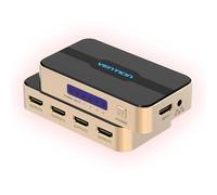 Conmutador HDMI Vention, 1 Entrada 4 Salidas, 4K, Divisor HDMI con Corriente Continua, conmutador HDMI 3D, Compatible con Xbox One, PS5/4/3, Reproductor de DVD BLU-Ray, TV, portátil