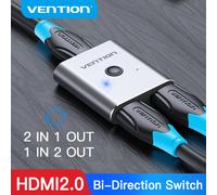 Conmutador HDMI Vention 4K 60Hz bidireccional 2,0 interruptor HDMI 1x2/2x1 adaptador para PS4/5 Xiaomi TV Box 8K HDMI 2,1 divisor 4K HDMI 2.0 Grey