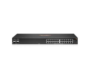 Conmutador HPE Aruba Networking 6100 24G 4SFP+ 24x 1Gb 4x SFP+ manejable | JL678A
