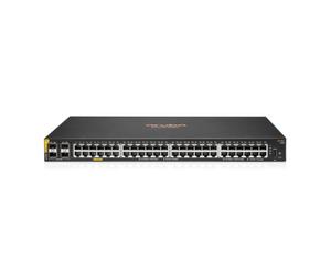 Conmutador HPE Aruba Networking 6100 48G Class4 PoE 4SFP+ 370W 48x 1Gb 4x SFP+ manejable | JL675A