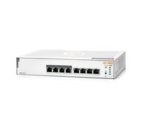Conmutador HPE Networking Instant On Series 1830 8 Puertos GB Smart Managed Layer 2 Ethernet Switch con PoE | 8X 1G | 4X CL4 PoE (65W) | Sin Ventilador | Cable del Reino Unido (JL811A#Acc)
