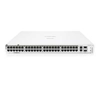 Conmutador HPE Networking Instant On Series 1960 48 Puertos GB Smart Managed Layer 2+ Ethernet Switch con PoE | 48x 1G | 2X 10GBase-T, 2X SFP+ | 40x CL4, 8X CL6 PoE 600W | Apilable | Cable del Reino
