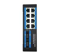 Conmutador industrial Ethernet de 10 puertos IDM-7352D | Carril Din Gigabit DC24V