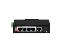 Conmutador Industrial Gigabit PoE 5/6 Puertos 100/1000 Base-T DIN IP30 conmutador de Red Ethernet protección contra Rayos MAX BT90W (Size : ZX500-SWG10411S)
