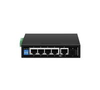 Conmutador Industrial Gigabit PoE 5/6 Puertos 100/1000 Base-T DIN IP30 conmutador de Red Ethernet protección contra Rayos MAX BT90W (Size : ZX500-AFG-411S)