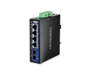 Conmutador industrial Gigabit - TRENDNET - TI-G51SC - 5 puertos - IP30 - Alimentación redundante