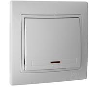 Conmutador luminoso 10AX 250V de 83x81x10mm Solera ERP02ILU