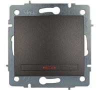 Conmutador interruptor luminoso 10AX 250V sin marco serie EuropaSOLERA ERP02ILNGQCGrafito