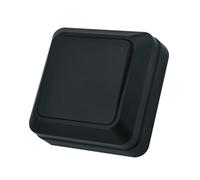 Conmutador Interruptor Pared Interruptor basculante de pared 4 piezas, encendido/apagado, 1 vía, ignífugo, con luz en aerosol, plástico clásico(1 Gang 1 Way Switch)