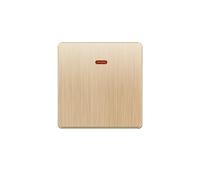 Conmutador Interruptor Pared Interruptor de pared encendido, botón basculante, 20 A/45 A, 1 unidad, 1/2 vías, CA, interruptores aire acondicionado, calentador agua con indicador(GOLD 45A 1GANG,1way)