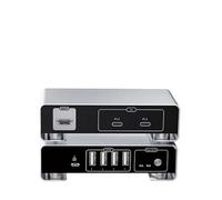 Conmutador KVM Conmutador KVM USB C a DP 8K 60 Hz 4K 144 Hz Conmutadores KVM Thunderbolt tipo C con controlador(No HDMI Cable)