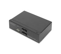 Conmutador KVM Digitus 2 Puertos HDMI 4K USB Audio Carcasa Metálica