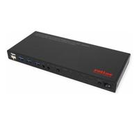 Conmutador KVM Roline 4x1 HDMI USB 3.2 4K 60Hz con Hub USB