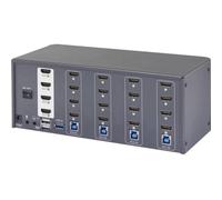 Conmutador KVM SpeaKa Professional 4 Puertos HDMI 2.0b 4K@60Hz