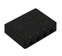 Conmutador KVM USB 2.0 bidireccional interconvertible de 4 vías para ordenador, portátil, impresora, escáner y caja compartida