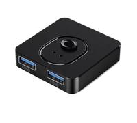 Conmutador KVM USB 3,0, concentrador USB 1x2 2x1, conmutador USB3 0, Divisor de Controlador compartido, Compatible con Ordenador portátil, Impresora, Teclado y ratón(USB3.0 Switch)