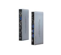Conmutador KVM USB-C+UHD 2x1 Entrada USB-C/HD A Salida HD Conmutador KVM de Doble Entrada y una Salida Dos PC Comparten un Monitor/Teclado/Ratón