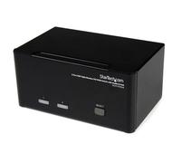 Conmutador KVM USB DVI Triple Monitor 2 Puertos StarTech SV231TDVIUA