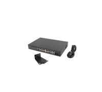 Conmutador Lanberg rack 19 POE+ 16x 100MB / 2X COMBO GIGABIT ETHERNET 250W - RSFE-16P-2C-250