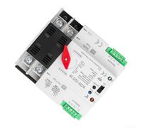 Conmutador manual 2P 63A para generador solar de red | Para control remoto de aplicaciones tuya, monitorización de voltaje en tiempo real, protección de sobre/bajo voltaje