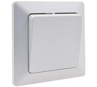 Interruptor de dos vías MILOS, empotrable, blanco