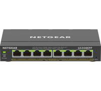 NETGEAR Switch Ethernet, 8 Puertos, conmutador de Red Gigabit Ethernet Plus (GS308EPP) - con 8 x PoE+ @ 123W