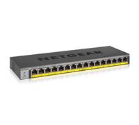 Conmutador - NETGEAR - GS116LP - 16 Puertos Gigabit - PoE+ 76W - Montaje en Rack y en Pared